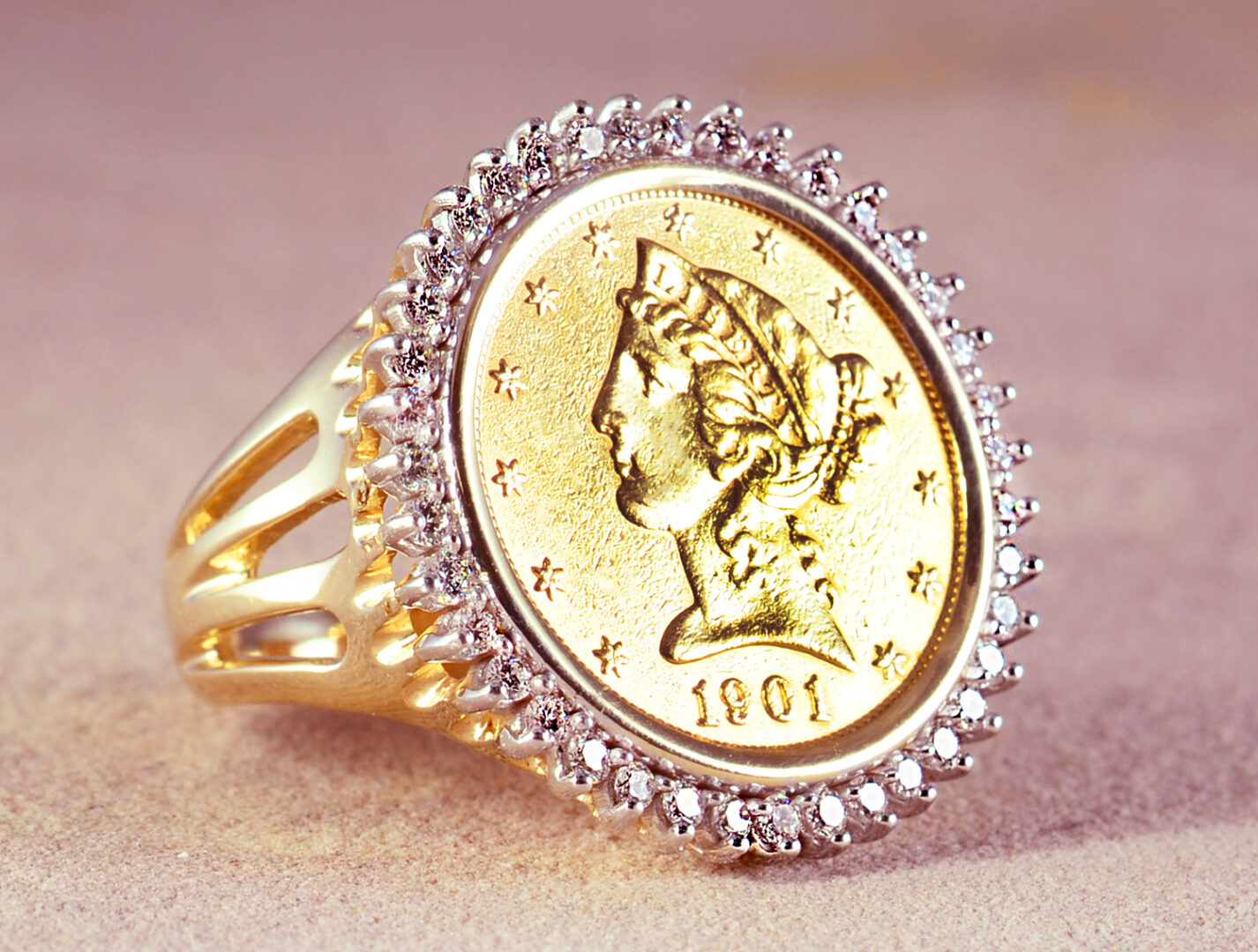LADIES COIN RINGS1 CR961 -80 CTS