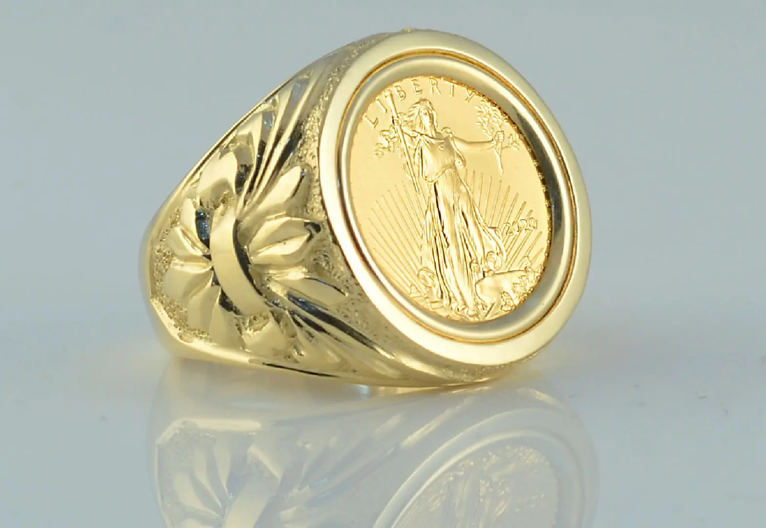 Amazon.com: Caprixus 925 Sterling Silver 24K Yellow Gold Vermeil Ancient  Signet Coin Ring Hammered Granulated Rings for Women Designer Fine Jewelry  (US 6) : Handmade Products