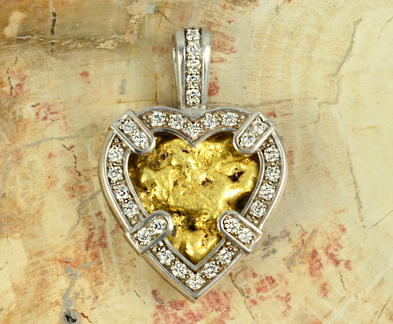 SPECIAL ORDER2 18KT WG NUGGET HEART5